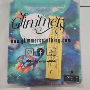 Glimmers cosmic flight long sleeve pj 2T